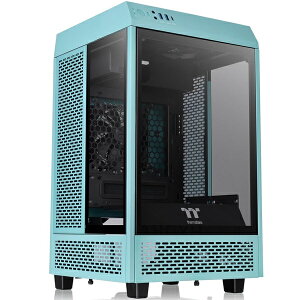 【送料無料】Thermaltake CA-1R3-00SBWN-00 ミニタワー型PCケース The Tower 100 -Turquoise-【在庫目安:お取り寄せ】