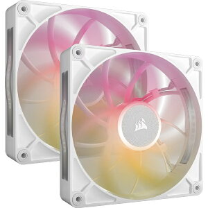 yzRZA() CO-9051040-WW iCUE LINK RX140 MAX RGB WHITE Dual Fans Starter Kity݌ɖڈ:񂹁z