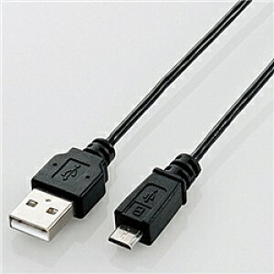 ELECOM U2C-AMBX20BK �X�}�[�g�t�H���Ή��ɍ�Micro-USB(A-MicroB)�P�[�u��/ 2.0m/ �u���b�N�y�݌ɖڈ�:�����񂹁z| �p�\�R�����Ӌ@�� USB �P�[�u�� �[�d �^�u���b�g �X�}�[�g�t�H��