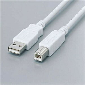 ELECOM USB2-FS05 �t�F���C�g�R�A����USB2.0�Ή��P�[�u��(AB�^�C�v)�y�݌ɖڈ�:�����񂹁z| �p�\�R�����Ӌ@�� USB �P�[�u�� �v�����^ TypeA TypeB