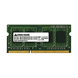 yzGREEN HOUSE GH-DWT1600-8GB m[gp PC3-12800 204pin DDR3 SDRAM SO-DIMM 8GBy݌ɖڈ:񂹁z