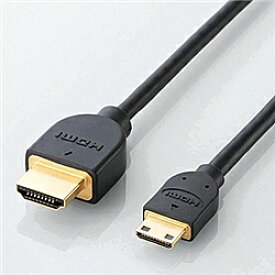 ELECOM DH-HD14EM15BK イーサネット対応HDMI-Miniケーブル(A-C)/ 1.5m【在庫目安:お取り寄せ】