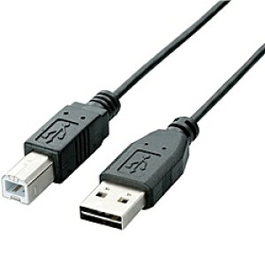 ELECOM U2C-DB10BK ���ʑ}��USB�P�[�u��/ (A-B)/ 1.0m/ �u���b�N�y�݌ɖڈ�:�����񂹁z| �p�\�R�����Ӌ@�� USB �P�[�u�� �v�����^ TypeA TypeB