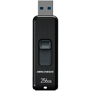 �y���������z�A�[�L�X AS-256GU3-PSB USB3.2�iGen1�j �t���b�V�������� 256GB �X���C�h�� �u���b�N�y�݌ɖڈ�:�����񂹁z
