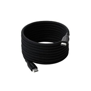 ELECOM MPA-CCTMG20BK USB Type-C to USB Type-C�P�[�u��/ �܂Ƃ܂�}�O�l�b�g/ �i�C�������b�V��/ USB Power Delivery�Ή�/ �ő�60W/ 2.0m/ �u���b�N�y�݌ɖڈ�:�����񂹁z