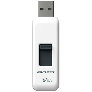 �A�[�L�X AS-064GU2-PSW USB2.0 �t���b�V�������� 64GB �X���C�h�� �z���C�g�y�݌ɖڈ�:�����񂹁z| �p�\�R�����Ӌ@�� USB�������[ USB�t���b�V���������[ USB������ USB�t���b�V�������� USB ������