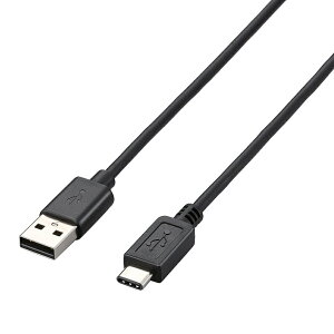 ELECOM U2C-AC05BK USB2.0�P�[�u��/ A-C�^�C�v/ �m�[�}��/ 0.5m/ �u���b�N�y�݌ɖڈ�:�����񂹁z| �p�\�R�����Ӌ@�� USB�P�[�u�� USB-C�P�[�u�� USB A-C USB(A-C)