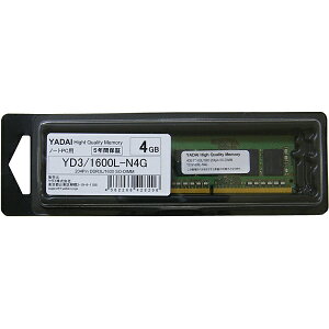 yz_C YD3/1600L-N4G DDR3 PC3-12800 1.35V 4GB SO-DIMM 204piny݌ɖڈ:񂹁z