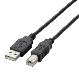 【在庫目安:あり】ELECOM U2C-BN20BK USB2.0ケーブル/ A-Bタイプ/ ノーマル/ 2.0m/ ブラック| パソコン周辺機器 USB ケーブル プリンタ TypeA TypeB