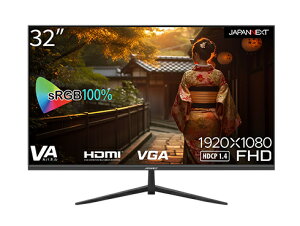 y݌ɖڈ:zyzJAPANNEXT JN-V32FLFHD tfBXvC/ 32^/ 1920×1080/ HDMI×1AVGA×1/ ubN/ Xs[J[FL/ 2Nۏ