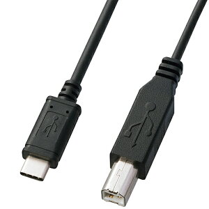 �T�����T�v���C KU-CB10 USB2.0 Type C-B�P�[�u���i1m�E�u���b�N�j�y�݌ɖڈ�:�����񂹁z