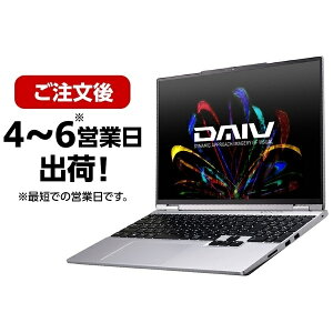 �y���������z�}�E�X�R���s���[�^�[ S5I7G60SRAUDW102DEC-BPQD DAIV S5-I7G60SR-A �iCore Ultra 7 155H/ 32GB/ SSD�E1TB/ ODD��/ Win11 Pro/ Office��/ 15.3�^/ �𑜓x2560×1600/ RTX 5060 Laptop GPU �j�y�݌ɖڈ�:�����񂹁z| �Ɠd