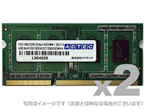 yzAhebN ADM14900N-L8GW Macp DDR3L-1866 204pin SO-DIMM 8GB×2y݌ɖڈ:񂹁z