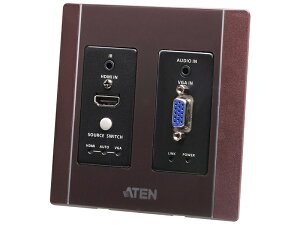 �y���������zATEN VE2812AUST2 HDMI �� VGA HDBaseT�g�����X�~�b�^�[�iUS�E�H�[���v���[�g�APOH�^�C�v�A�u���E���j�y�݌ɖڈ�:�����񂹁z