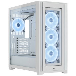 yzRZA() CC-9011233-WW iCUE 5000X RGB Mid-Tower QL True Whitey݌ɖڈ:񂹁z
