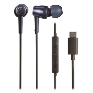 �I�[�f�B�I�e�N�j�J ATH-CKD30C BL USB Type-C�p�J�i���^�C���z���}�C�N�t�� �L�� 1.2m�u���[�y�݌ɖڈ�:�����񂹁z