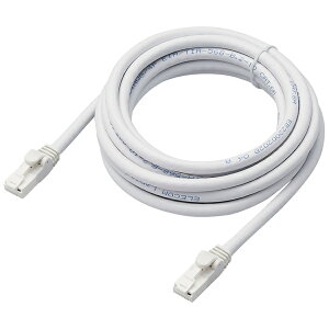 ELECOM LD-GPAT/WH3/RS LANP[u/ CAT6AΉ/ EU RoHSwߏ/ ܐ܂h~/ ȈՃpbP[Wdl/ 3m/ / zCgy݌ɖڈ:͏z