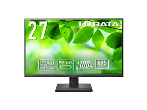 yzIODATA LCD-CQ270SA ChtfBXvC 27^/ 2560×1440/ HDMIADisplayPortAUSB Type-C/ ubN/ Xs[J[F/ USB Type-CڂŃm[gPCւ̋d\/ WQHDΉ/ 100Hz/ 5Nۏ؁y݌ɖ