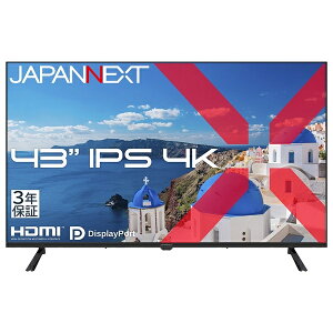 �y���������zJAPANNEXT JN-IPS43U-H3 �t���f�B�X�v���C 43�^/ 3840×2160/ HDMI×2�ADP×2/ �u���b�N/ �X�s�[�J�[�L/ 3�N�ۏ؁y�݌ɖڈ�:�����񂹁z