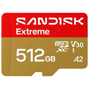 �y���������zSDSQXH9-512G-JN3MA SANDISK Extreme microSD UHS-I�J�[�h 512GB�y�݌ɖڈ�:�����񂹁z