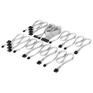 �y���������z�R���Z�A(������) CP-8920446 Elite Premium Individually Sleeved Type-5 PSU Cables Pro Kit White�y�݌ɖڈ�:�����񂹁z