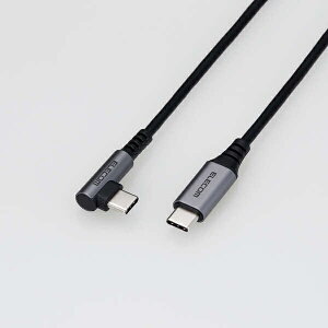 ELECOM MPA-CCL20NBK USB Type-C�P�[�u��/ �X�}�z�p/ USB(C-C)/ USB Power Delivery�Ή�/ �F�ؕi/ L���R�l�N�^/ �R�ہE�R�E�C���X/ 2.0m/ �u���b�N�y�݌ɖڈ�:�����񂹁z