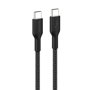 belkin CAB024fq2MBK BoostCharge Pro USB-C to USB-C �ґg�P�[�u�� 60W 2M �u���b�N�y�݌ɖڈ�:�͏��z