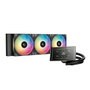 �y���������zDeepcool R-LT360VISION-BKAMMC-G-1 LT360 VISION ARGB/ 360mm����CPU�N�[���[/ �p�x�����\��4.5�C���`IPS�E���g�����C�h�f�B�X�v���C/ ��6����|���v/ �uFD12 ARGB V2�v�t�@��/ Intel LGA1851/ 1700/ AMD AM5/ 