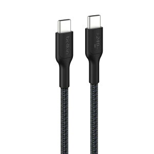 belkin CAB025fq1MBK BoostCharge Pro USB-C to USB-C �ґg�P�[�u�� 240W 1M �u���b�N�y�݌ɖڈ�:�����񂹁z