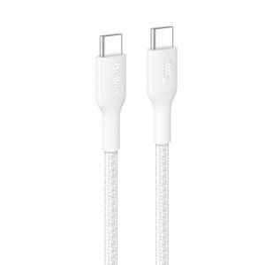 belkin CAB024fq1MWH BoostCharge Pro USB-C to USB-C �ґg�P�[�u�� 60W 1M �z���C�g�y�݌ɖڈ�:�͏��z