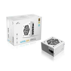 yzFSP VITA-850GM.W VITA GM 850W White/ PCd/ zCg/ ATX 3.1/ 80PLUS GOLD  Cybenetics GOLDF/ 12V-2x6RlN^/ 120mm HYBt@/ tW[/ 10Nۏ؁y݌ɖڈ:񂹁z