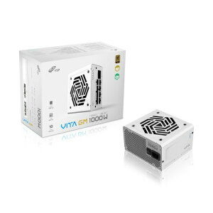 yzFSP VITA-1000GM.W VITA GM 1000W White/ PCd/ zCg/ ATX 3.1/ 80PLUS GOLD  Cybenetics GOLDF/ 12V-2x6RlN^/ 120mm HYBt@/ tW[/ 10Nۏ؁y݌ɖڈ:񂹁z