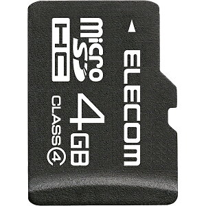 ELECOM MF-MSD004GC4/H microSDHCJ[h/ Class4/ 4GB/ @lpy݌ɖڈ:񂹁z