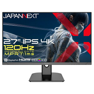 �y���������zJAPANNEXT JN-Ei27G120U2 �Q�[�~���O�t���f�B�X�v���C 27�^/ 3840×2160/ HDMI×2�ADP×2/ �u���b�N/ �X�s�[�J�[�L/ 2�N�ۏ؁y�݌ɖڈ�:�͏��z