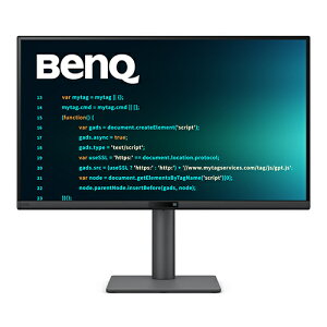�y���������zBenQ RD270Q �v���O���~���O���j�^�[ 27�^/ 2560×1440/ HDMI x1�ADisplayPort x1�AUSB Type-C�i65W���d�j x1/ �_�[�N�O���[/ �X�s�[�J�[����i2Wx2�j/ IPS/ 144Hz/ �R�[�e�B���O���[�h�y�݌ɖڈ�:�͏�