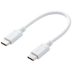 �y�݌ɖڈ�:����zELECOM MPA-CC01PNWH �X�}�z�E�^�u���b�g�pUSB�P�[�u��/ USB(C-C)/ �X�^���_�[�h/ USB Power Delivery�Ή�/ �F�ؕi/ 0.1m/ �z���C�g