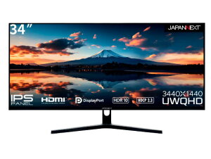 y݌ɖڈ:zyzJAPANNEXT JN-IPS3401UWQHDR tfBXvC 34^/ 3440×1440/ HDMI×2ADP×2/ ubN/ Xs[J[FL/ 2Nۏ