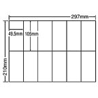 【送料無料】東洋印刷 C12P シートカットラベル A4版 12面付(1ケース500シート)【在庫目安:お取り寄せ】| ラベル シール シート シール印刷 プリンタ 自作