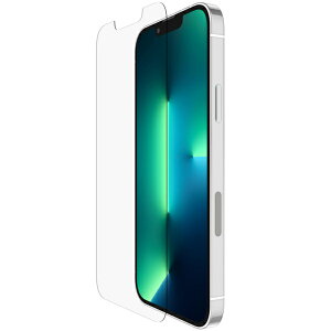 belkin OVA069zz SCREENFORCE iPhone 14/ 13/ 13 Pro�p �R�ۉ�ʕی십���K���X�t�B�����y�݌ɖڈ�:�����񂹁z