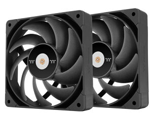 �y���������zThermaltake CL-F159-PL12BL-A TOUGHFAN 12 Pro Black PC Cooling Fan 2Pack�y�݌ɖڈ�:�����񂹁z
