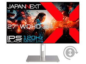 �y���������zJAPANNEXT JN-27iB120Q-H-C6 �Q�[�~���O�t���f�B�X�v���C 27�^/ 2560×1440/ DP�AUSB Type-C�AHDMI×1/ �u���b�N/ �X�s�[�J�[�L/ 2�N�ۏ؁y�݌ɖڈ�:�����񂹁z