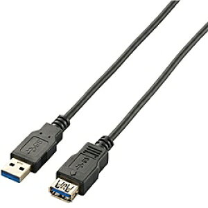 ELECOM USB3-EX20BK ɍUSB3.0P[u(A-A)/ 2.0m/ ubNy݌ɖڈ:񂹁z| p\RӋ@ USBP[u USBA_v^ USB USB  P[u A_v^