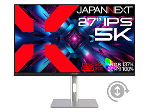 【送料無料】JAPANNEXT JN-IPS275K-HSPC9 液晶ディスプレイ 27型/ 5120×2880/ DP×1、HDMI、Type-C/ ブラック/ スピーカー有/ 2年保証【在庫目安:僅少】