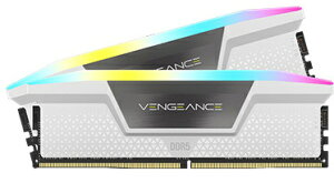 yzRZA() CMH32GX5M2B6200C36W DDR5 6200MHz 32GB(16GBx2) UDIMM 36-39-39-76 XMP 3.0 VENGEANCE RGB DDR5 White 1.3Vy݌ɖڈ:񂹁z