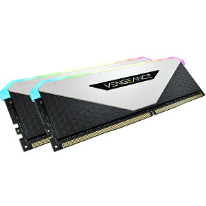 yzRZA() CMN64GX4M2Z3200C16W DDR4 3200MHz 64GB(32GBx2) UDIMM 16-20-20-38 VENGEANCE RGB RT White 1.35V for AMD Ryzeny݌ɖڈ:񂹁z