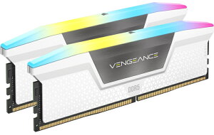 yzRZA() CMH32GX5M2B5200C40W DDR5 5200MHz 32GB(16GBx2) UDIMM 40-40-40-77 XMP 3.0 VENGEANCE RGB DDR5 White 1.25Vy݌ɖڈ:񂹁z