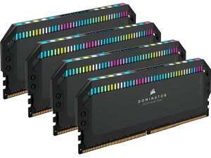 yzRZA() CMT64GX5M4B6200C32 DDR5 6200MT/ s 64GB(16GBx4) UDIMM 32-38-38-80 XMP 3.0 DOMINATOR PLATINUM RGB DDR5 Black 1.4Vy݌ɖڈ:񂹁z