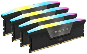 yzRZA() CMH64GX5M4B6400C32 DDR5 6400MT/ s 64GB(16GBx4) UDIMM 32-40-40-84 Std PMIC XMP 3.0 VENGEANCE RGB DDR5 Black 1.4Vy݌ɖڈ:񂹁z