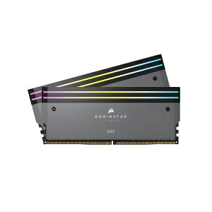 yzRZA() CMP32GX5M2B6000Z30 DDR5 6000MT/ s 32GB(16GBx2) UDIMM 30-36-36-76 AMD EXPO DOMINATOR TITANIUM Grey RGB LED 1.4Vy݌ɖڈ:񂹁z