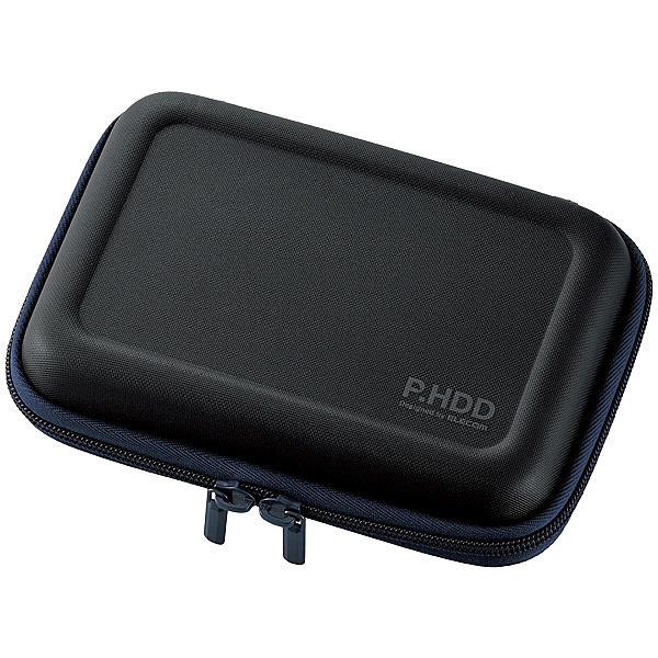 ELECOM HDC-SH002BK ポータブルHDDケース  セミハード  Lサイズ  ブラック<br>